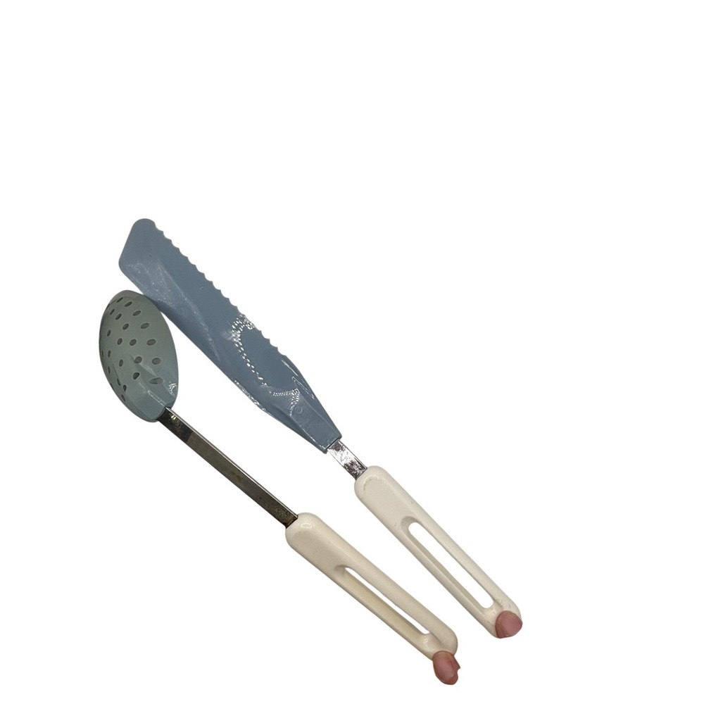 Vintage Bonny USA Kitchen Utensil Set Turner‎ Spatula Skimmer Cooking Gray